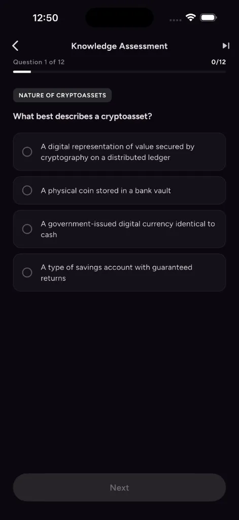 Question 1 — Nature of cryptoassets