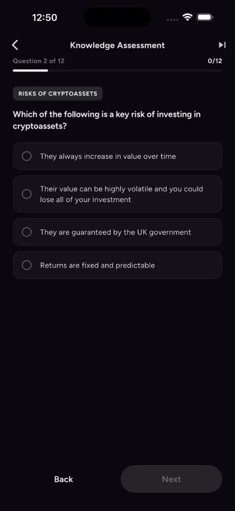 Question 2 — Risks of cryptoassets