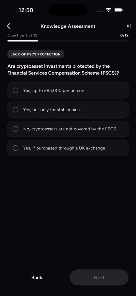 Question 3 — FSCS protection