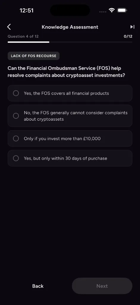 Question 4 — Financial Ombudsman Service